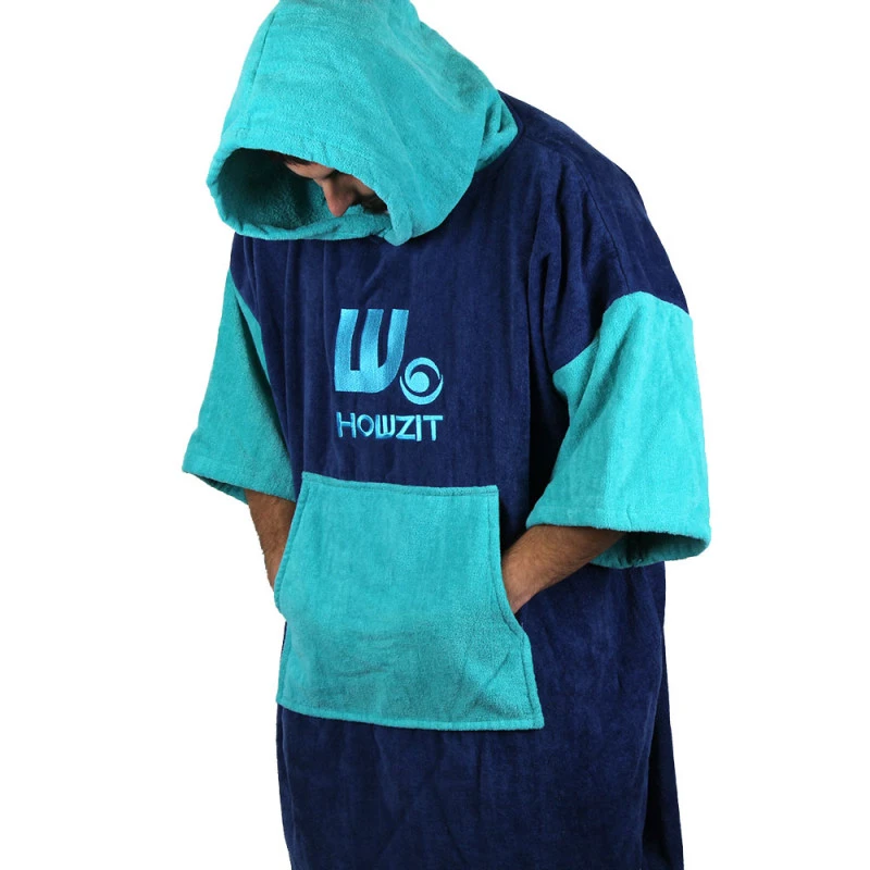 Poncho Howzit Bleu/vert TU 10 Poncho Howzit Bleu/vert TU – Image 8