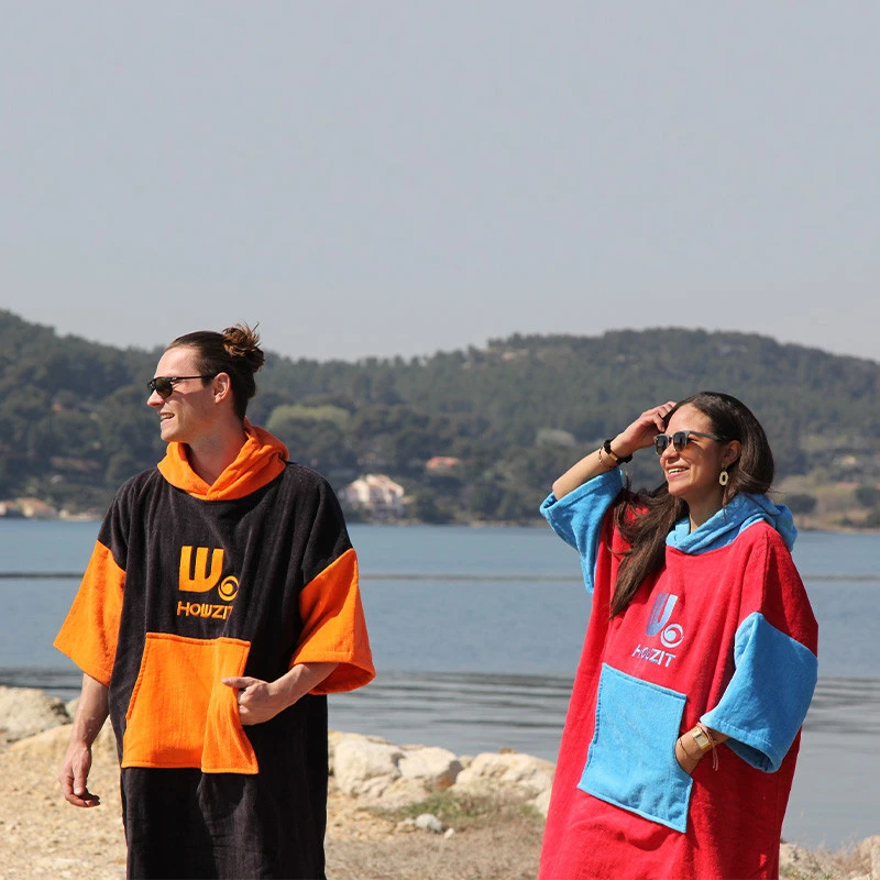 Poncho Howzit Noir/orange 11 Poncho Howzit Noir/orange – Image 9