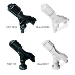 PORTE CANNE RAILBLAZA Kit Noir -Paddle Wave Soldes porte canne railblaza kit noir 2