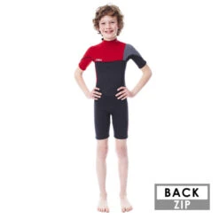 SHORTY JOBE BOSTON 2MM ENFANT BACKZIP ROUGE M 10 SHORTY JOBE BOSTON 2MM ENFANT BACKZIP ROUGE M -Paddle Wave Soldes shorty jobe boston 2mm enfant backzip rouge m 1
