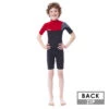 SHORTY JOBE BOSTON 2MM ENFANT BACKZIP ROUGE M -Paddle Wave Soldes shorty jobe boston 2mm enfant backzip rouge m