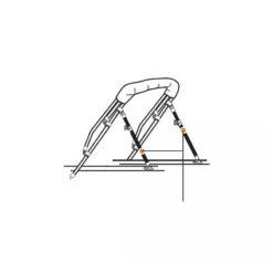 LALIZAS Support De Biminis Télescopique 71-122 Cm -Paddle Wave Soldes support de biminis telescopique 71 122 cm 2