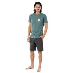 T-SHIRT RIP CURL WETTIE ESSENTIAL BLEU GRIS -Paddle Wave Soldes t shirt rip curl wettie essential bleu gris 3