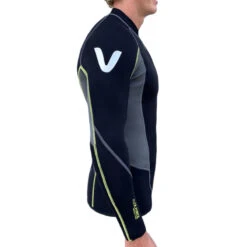 Top Néoprène Manches Longues 1.5mm FLEXFORCE Noir Gris VAIKOBI -Paddle Wave Soldes top neoprene manches longues 15mm flexforce noir gris vaikobi 2